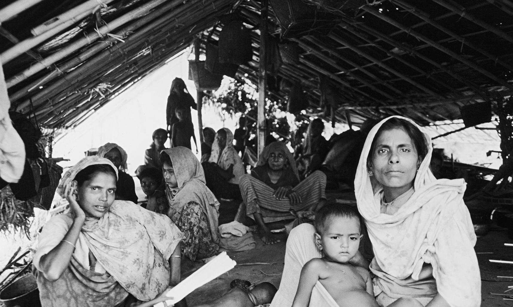 A Rohingya refugee family in Bangladesh in 1978.