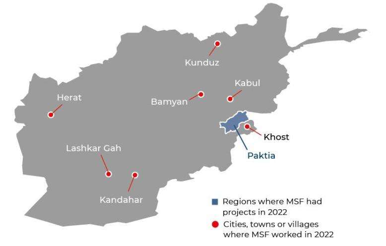 Afghanistan IAR map 2022