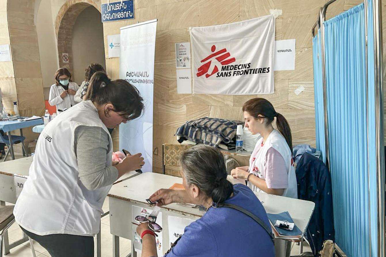 MSF teams provide mental health care for people fleeing Nagorno-Karabakh to Armenia.