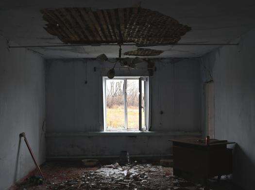 Local health centre damaged by shelling in Kherson region