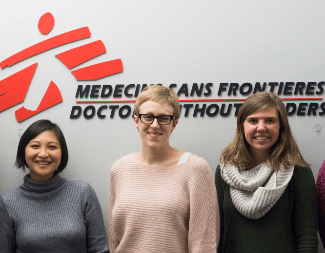 interns in the MSF-USA offfice