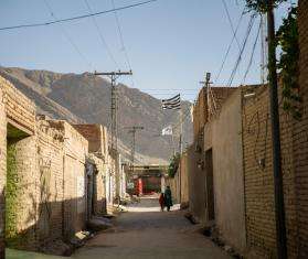 A view of a street in Pashtunabad neighborhood, Pakistan. 